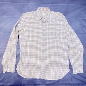 Loro Piana Red/White/Blue Check Dress Shirt - Size XL